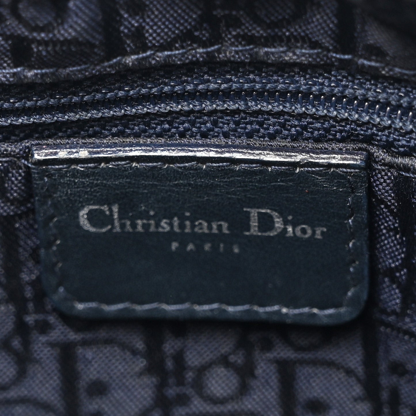 Denim Cannage Medium Lady Dior Blue