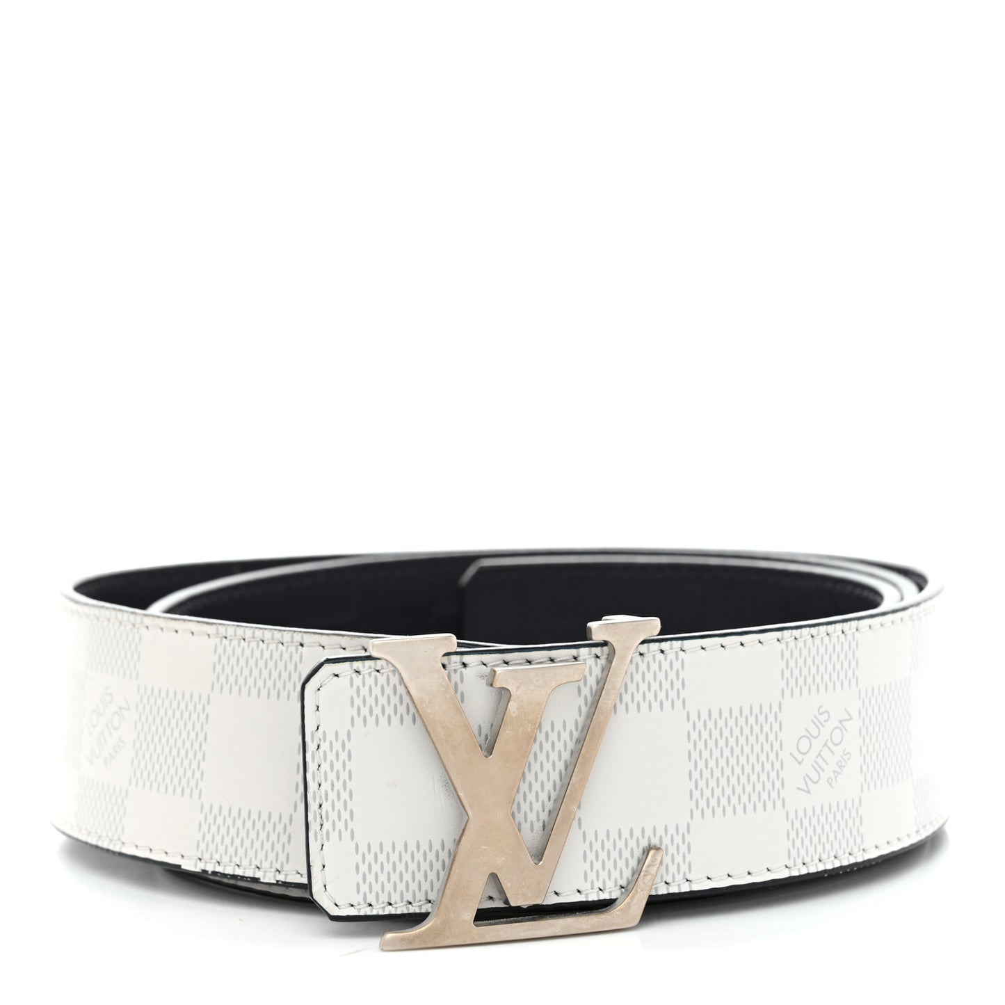 Damier Graphite Damier Infini 40mm LV Initiales Reversible Belt 95 38 Gray Black