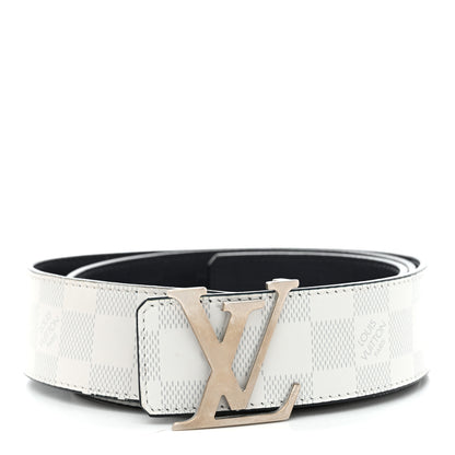 Louis Vuitton Damier Graphite Damier Infini 40mm LV Initiales Reversible Belt 95 38 Gray Black 1 of 7