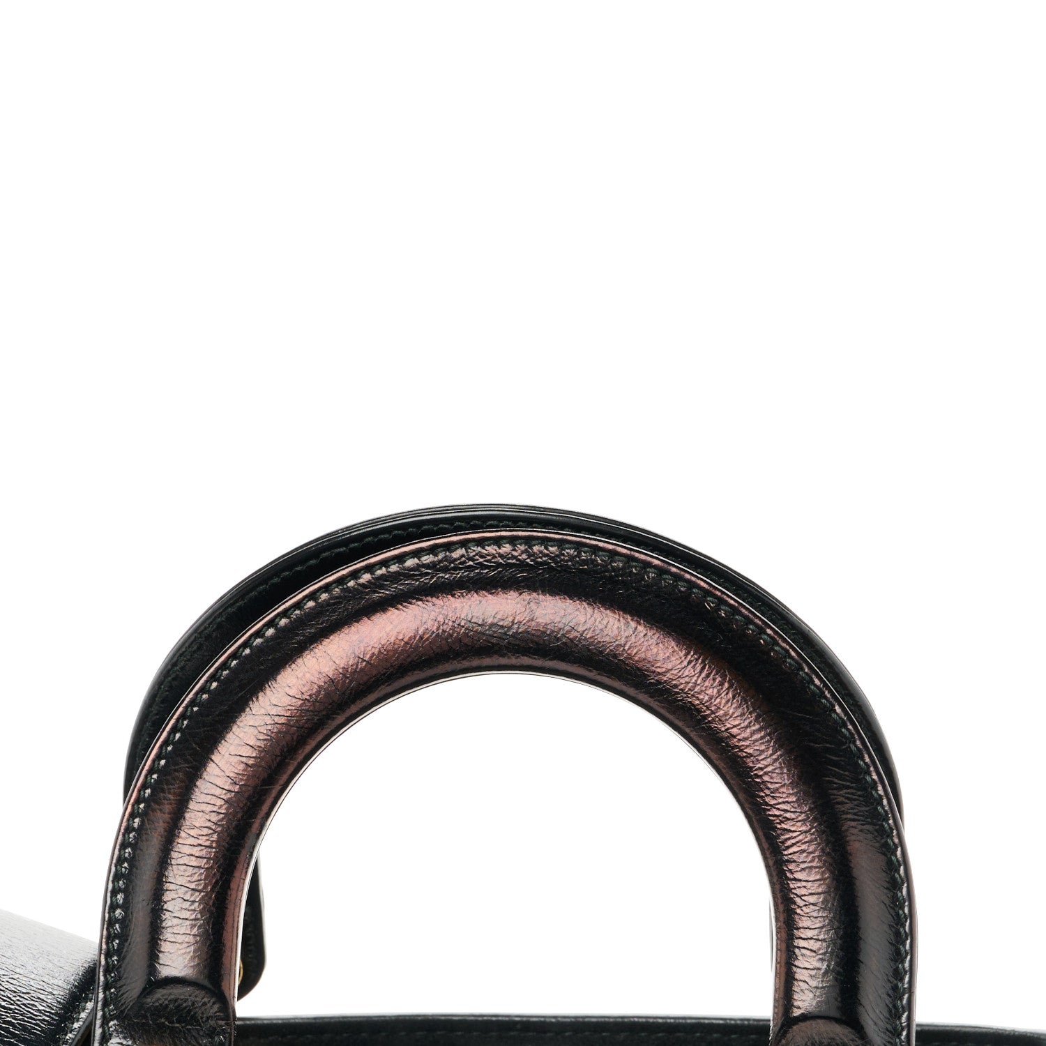Christian Dior Crinkled Patent Cannage Small Lucky Badges My Lady Dior Black 11 of 12