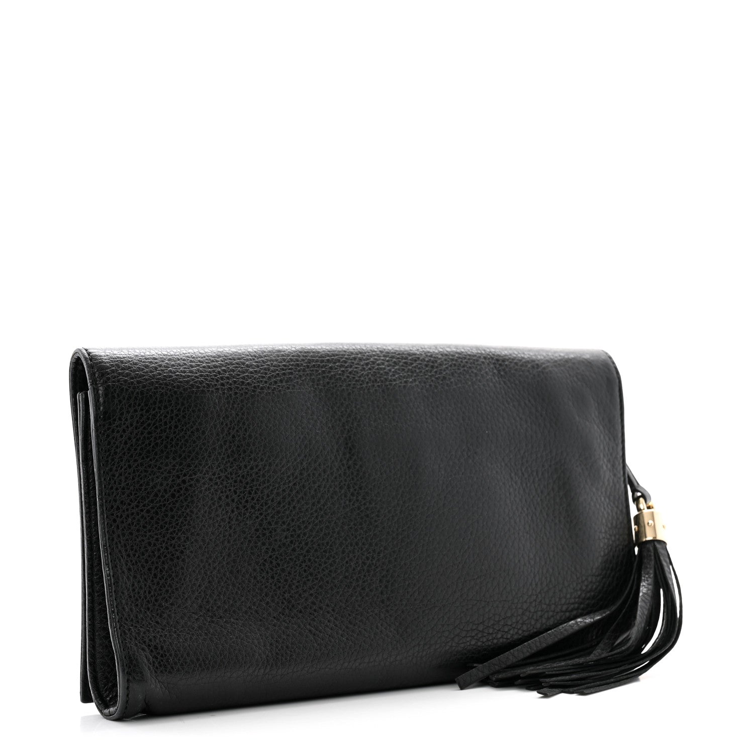Gucci Pebbled Calfskin Medium Soho Clutch Black 3 of 11