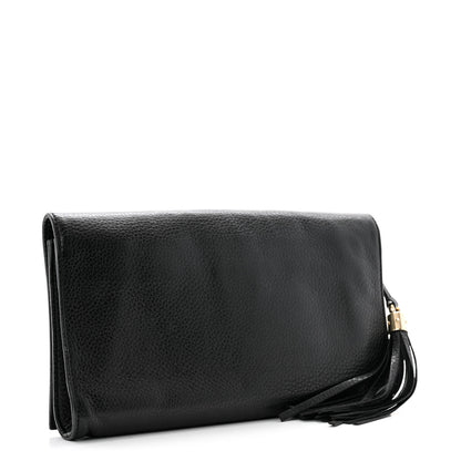 Gucci Pebbled Calfskin Medium Soho Clutch Black 3 of 11
