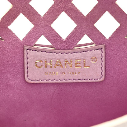Chanel Lambskin Small Sea Through Flap White Multicolor 7 of 11
