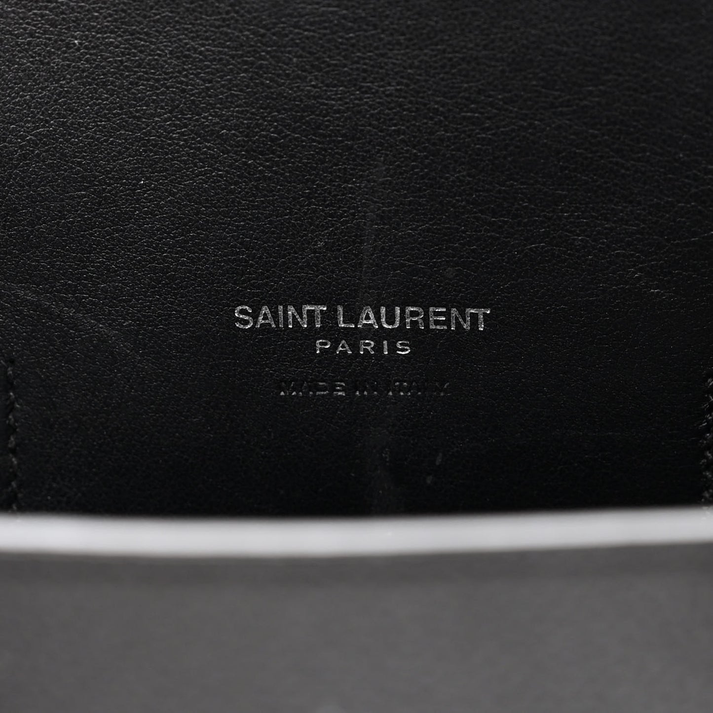 Grained Calfskin Baby Sac De Jour Black