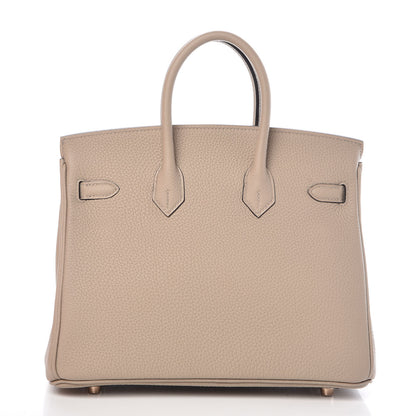 Hermes Togo Birkin 25 Gris Tourterelle 4 of 38