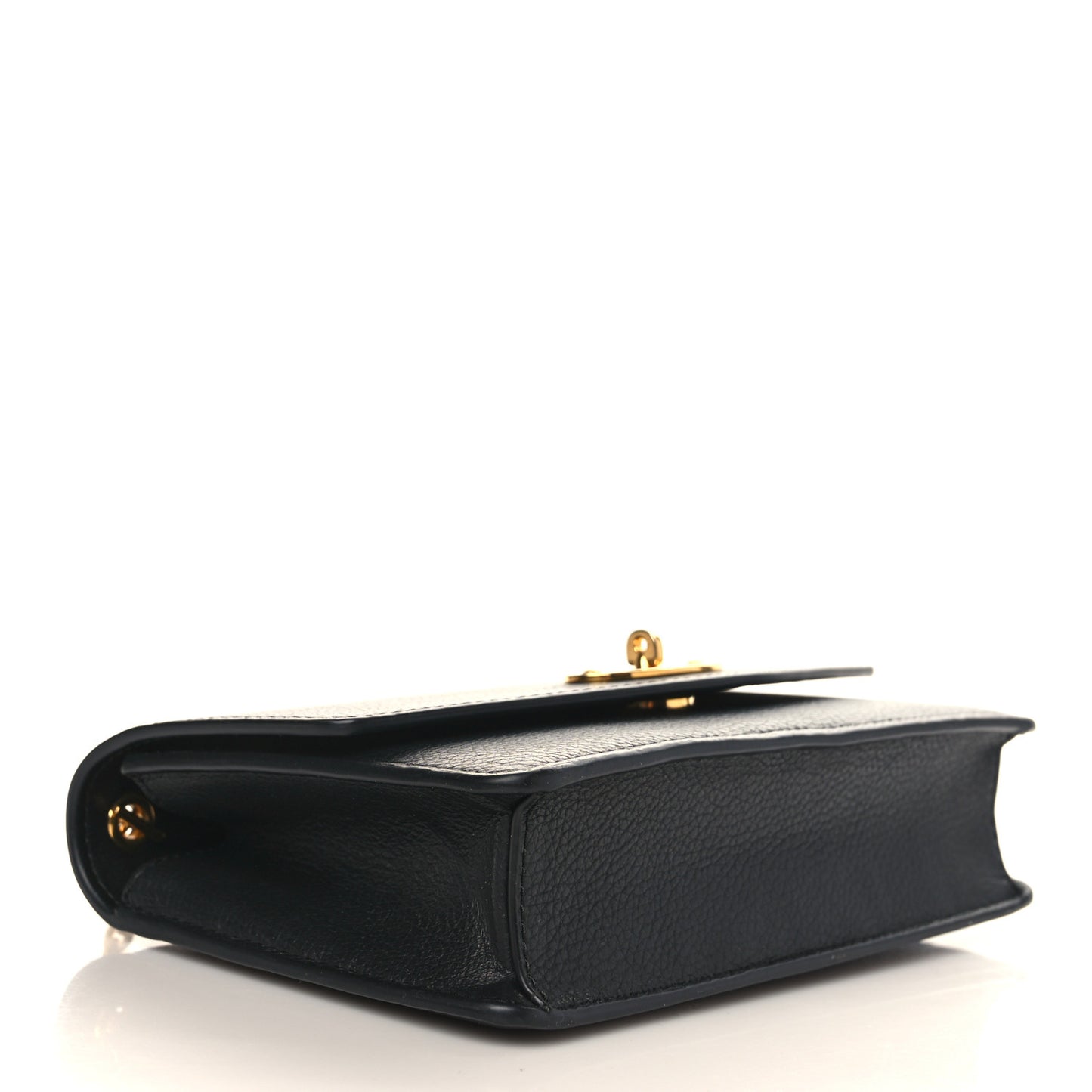 Small Classic Grain Calfskin Small Darley Black