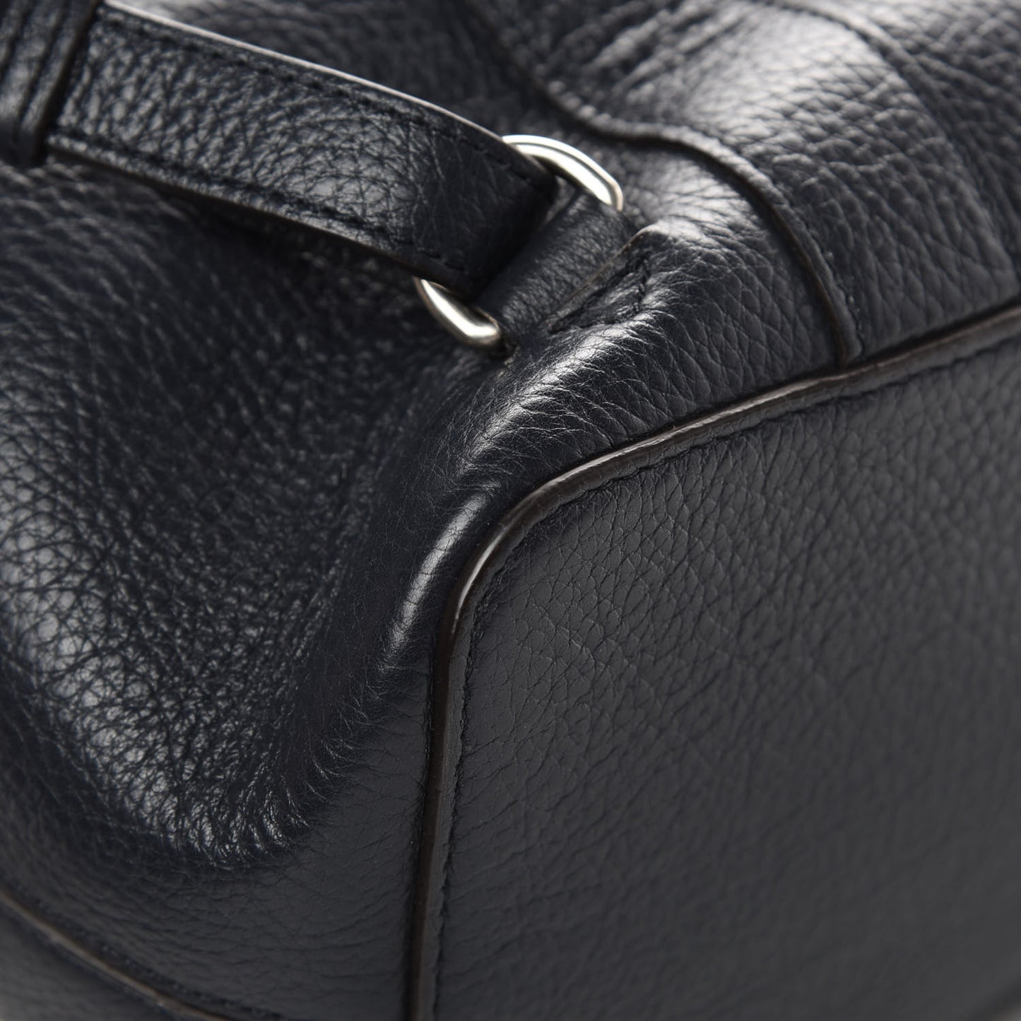 Classic Grain Calfskin Small Bayswater Backpack Midnight Blue