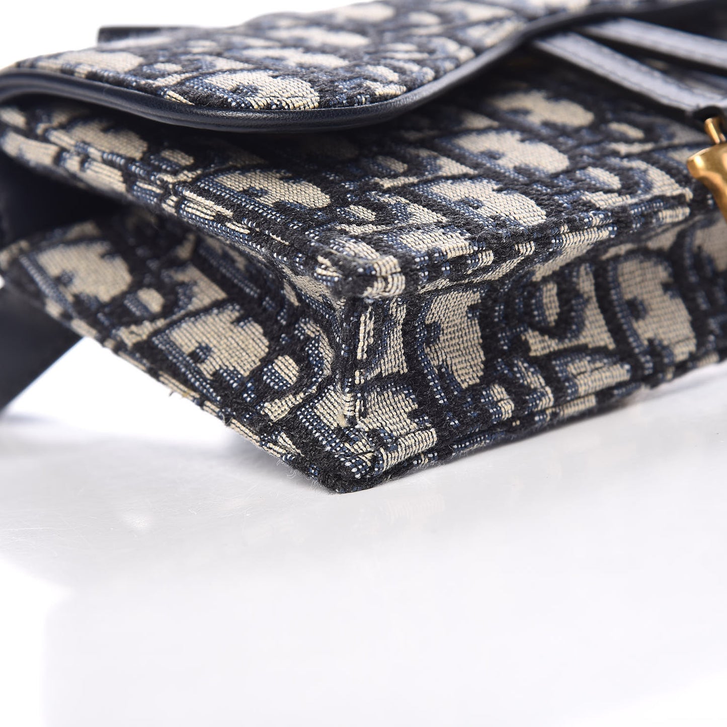 Oblique Saddle Belt Bag Blue