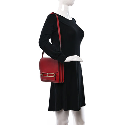 Hermes Taurillon Clemence Sac Roulis 23 Rouge Casaque 2 of 9