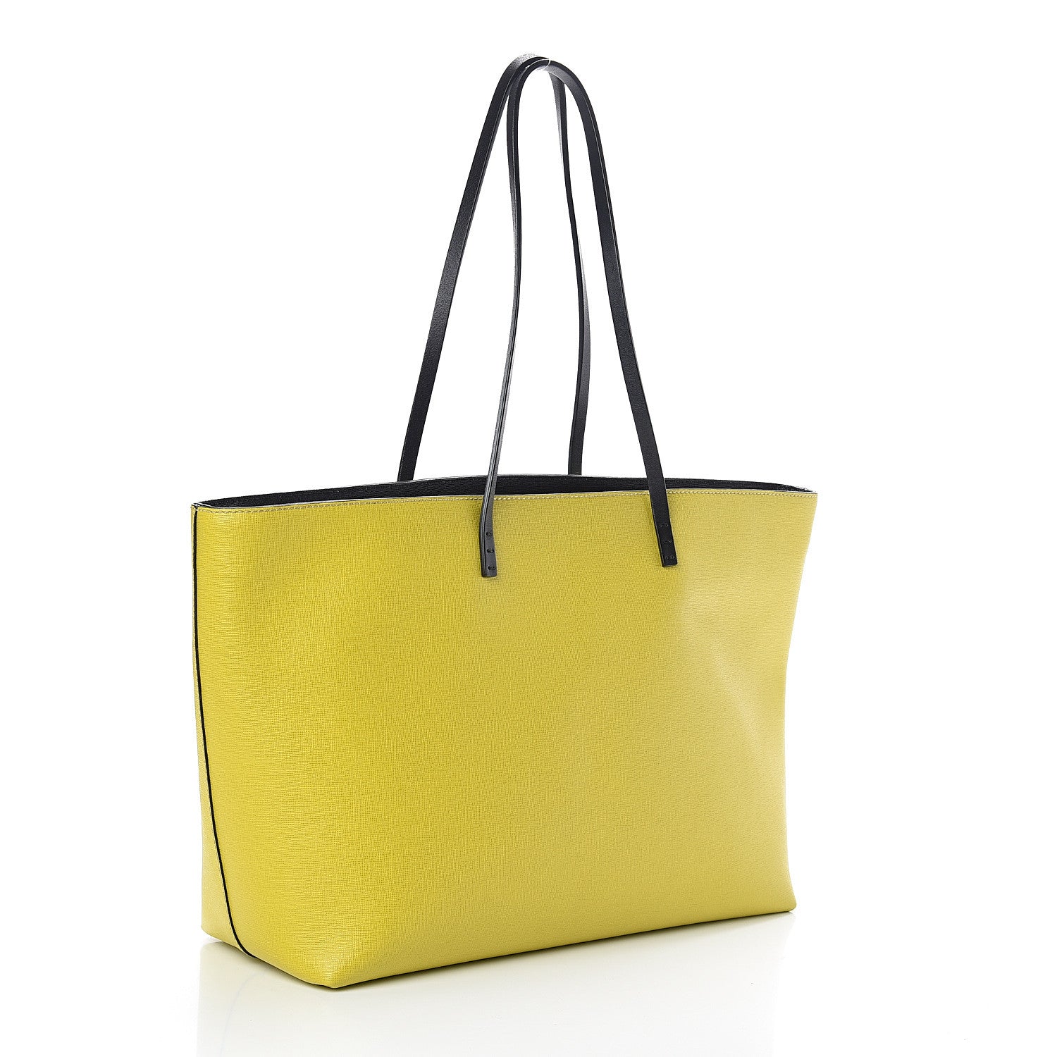 Fendi Vitello Elite Cuoio Monster Buggies Medium Roll Tote Cedro Black 2 of 7