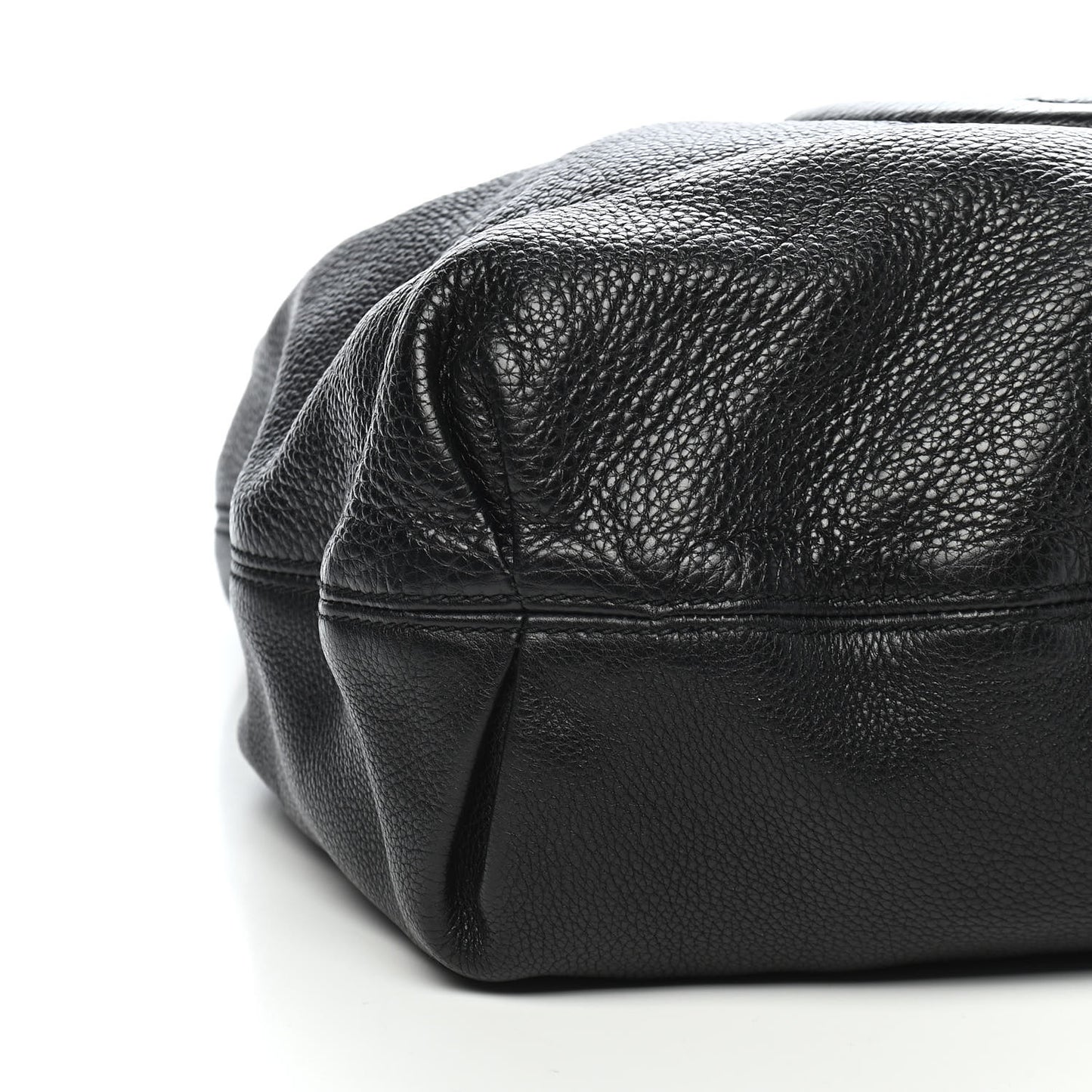 Pebbled Calfskin Soho Hobo Black