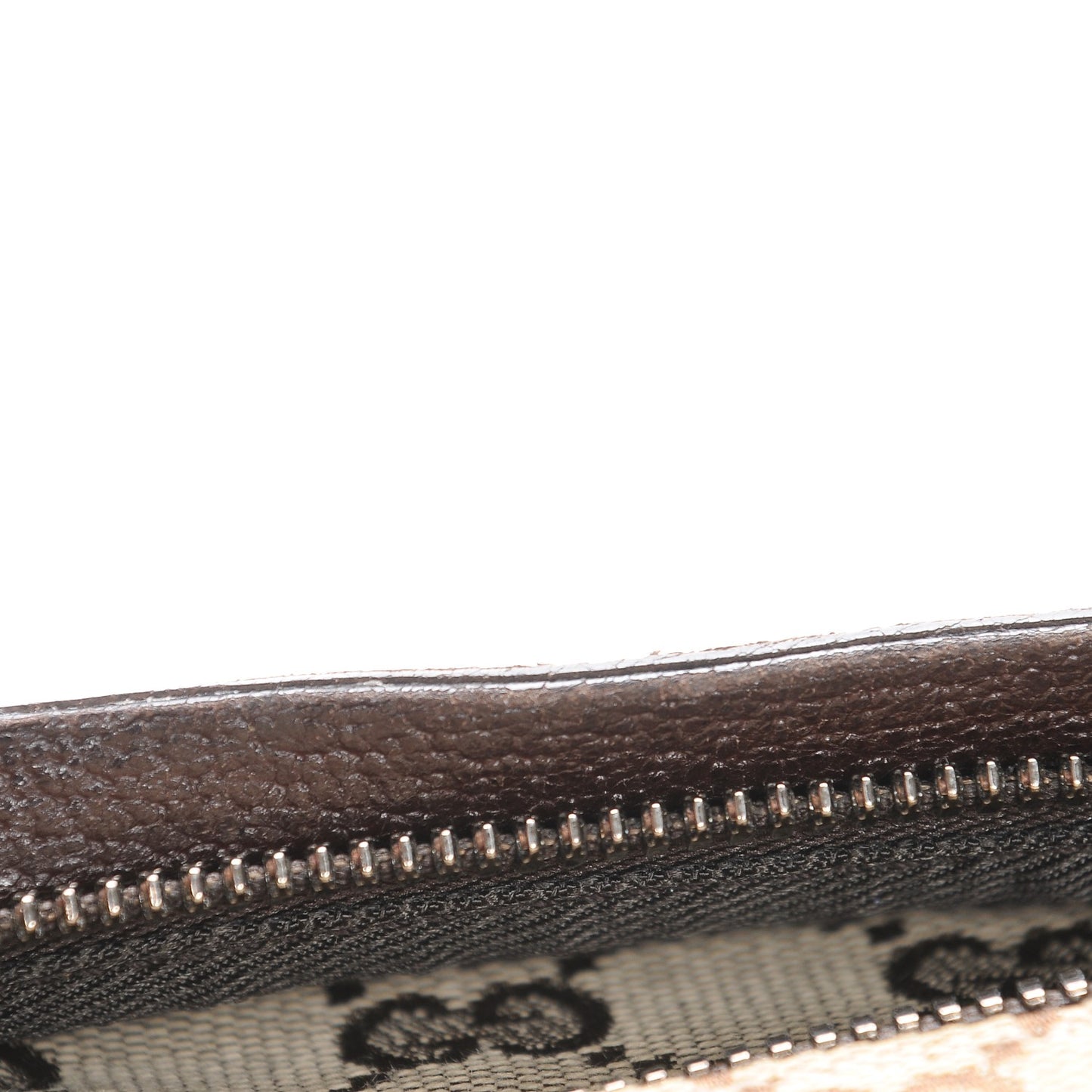 GG Monogram Double Pocket Belt Bag Dark Brown