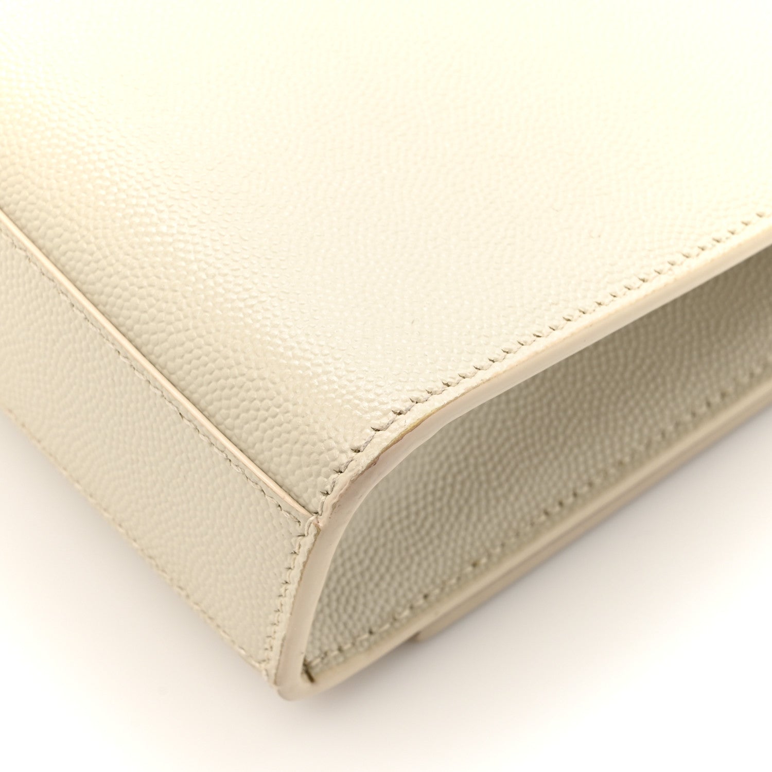 Saint Laurent Grain De Poudre Medium Classic Monogram Kate Satchel Crema Soft 16 of 18