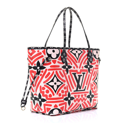 Louis Vuitton Monogram Giant Crafty Neverfull MM Creme Rouge Black 2 of 4