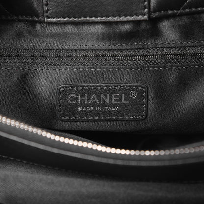 Chanel Lambskin Quilted 7 Large Tote Black 8 of 13
