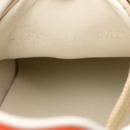 Gucci X DISNEY Miro Soft Calfskin Mickey Mouse Print Womens Ace Sneakers 36 Ivory Deep Orange 9 of 10