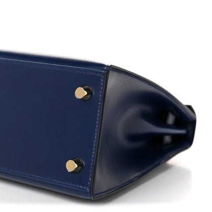 Hermes Box Kelly Sellier 25 Bleu Saphir 10 of 11