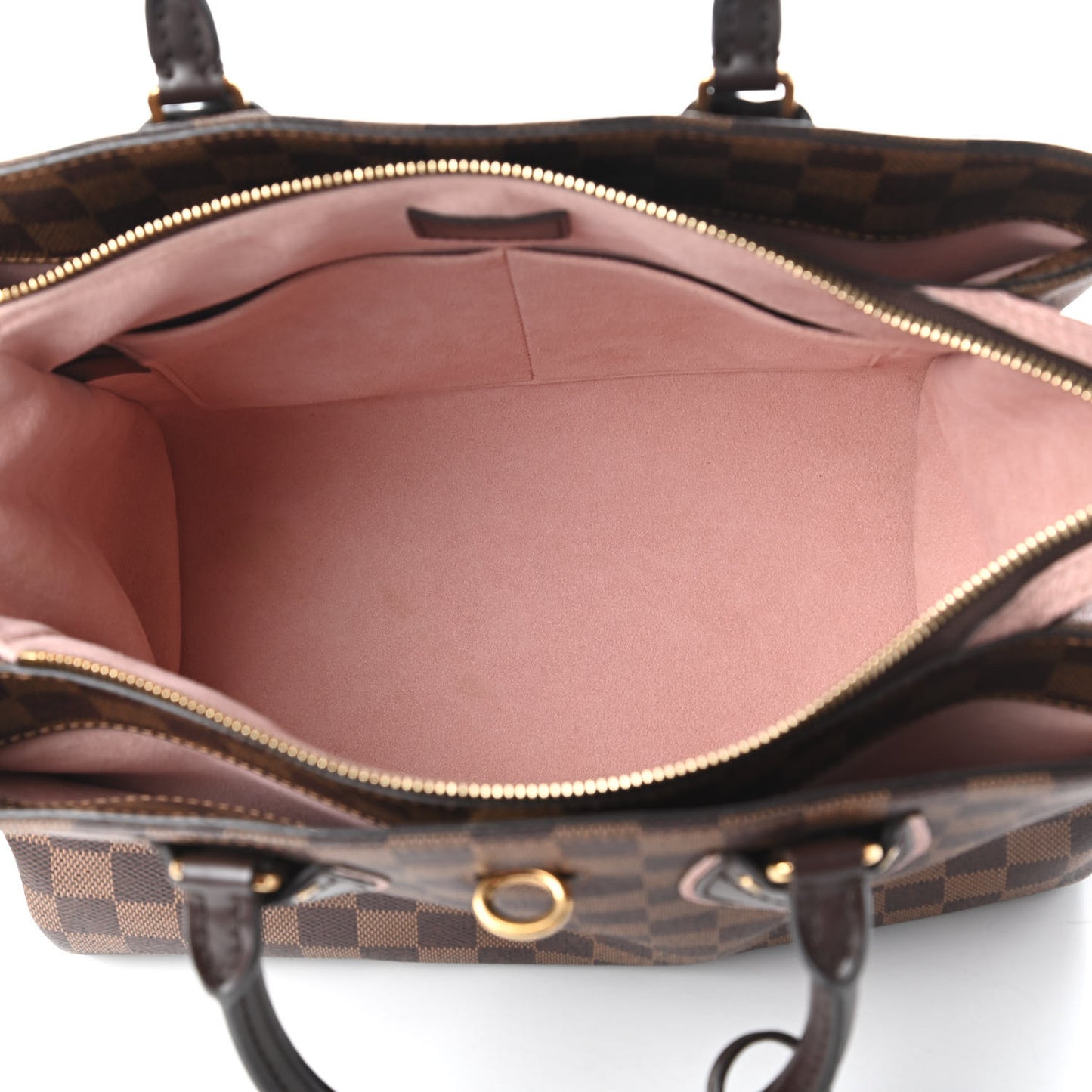 Cuir Taurillon Damier Ebene Normandy Magnolia