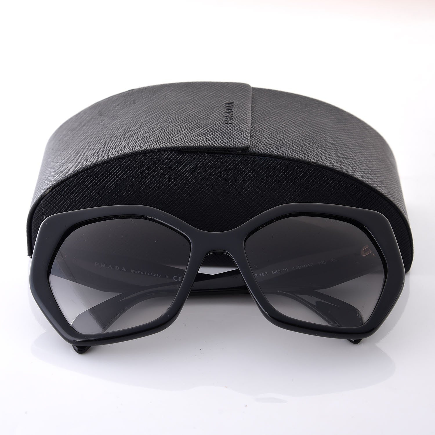 Prada Sunglasses SPR 16R Black 8 of 16
