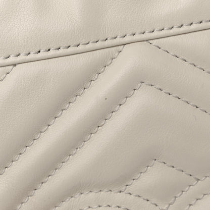 Gucci Calfskin Matelasse Mini GG Marmont 2.0 Bucket Bag White 13 of 13