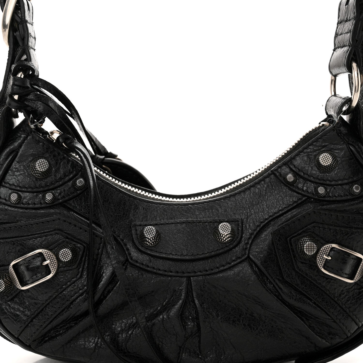 Balenciaga Agneau Arena Le Cagole Shoulder Bag XS Black 9 of 14