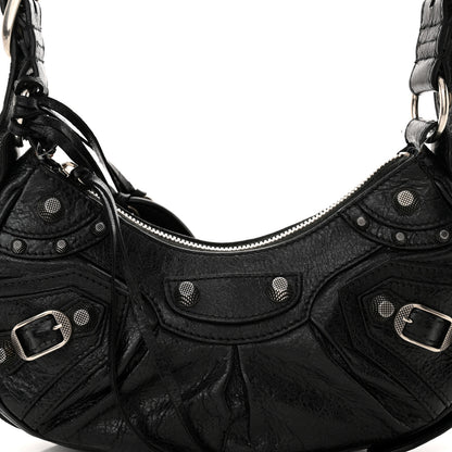 Balenciaga Agneau Arena Le Cagole Shoulder Bag XS Black 9 of 14