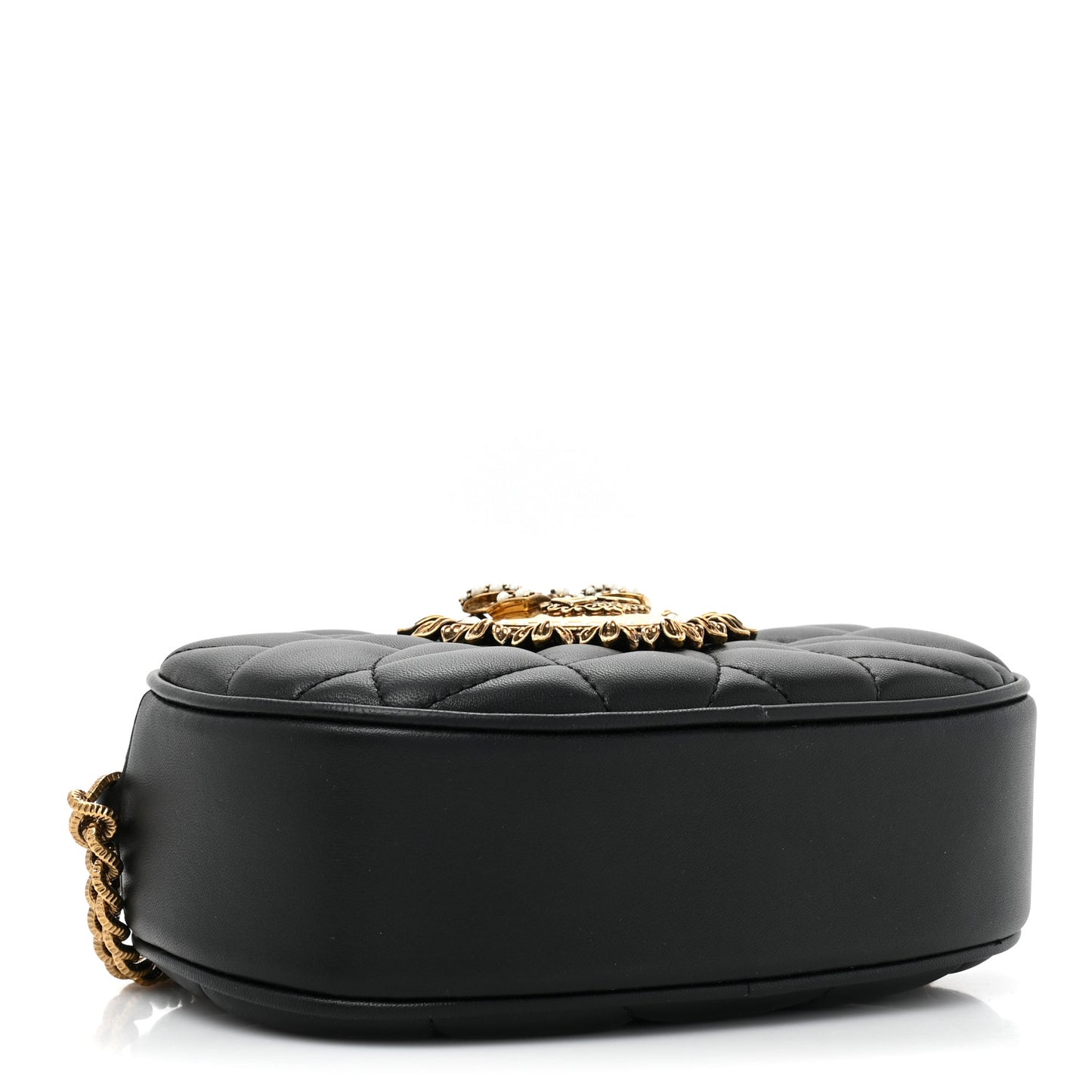 Smooth Calfskin Mini Devotion Camera Bag Black