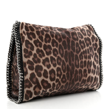 Stella McCartney Faux Calf Hair Leopard Print Small Falabella Tote Brown 3 of 11