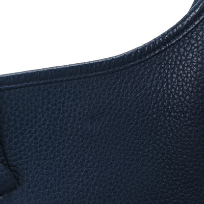 Hermes Taurillon Clemence EVELYNE III Bleu Ocean 12 of 12