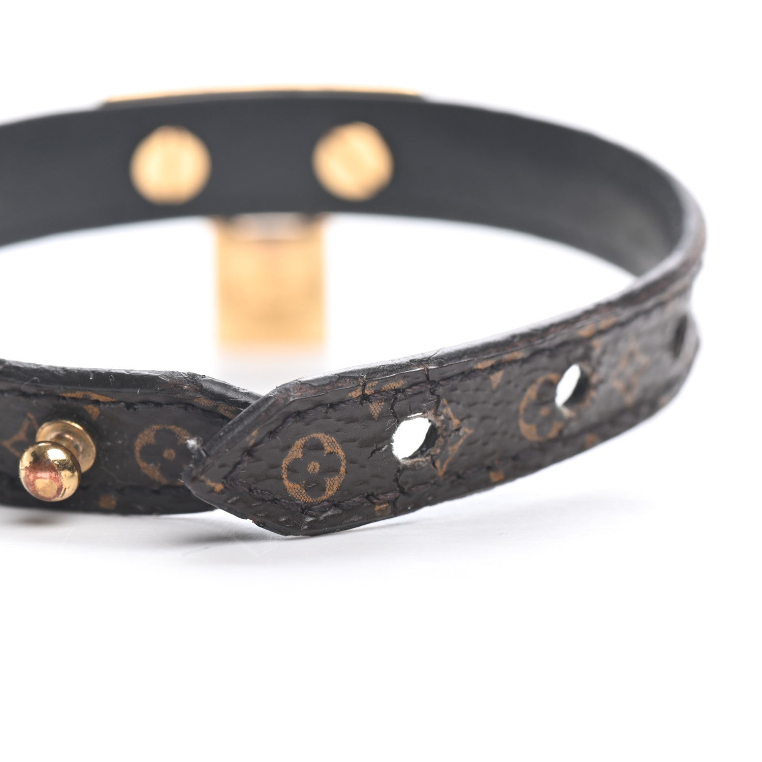 Louis Vuitton Monogram Lock Me Bracelet 17 6 of 9