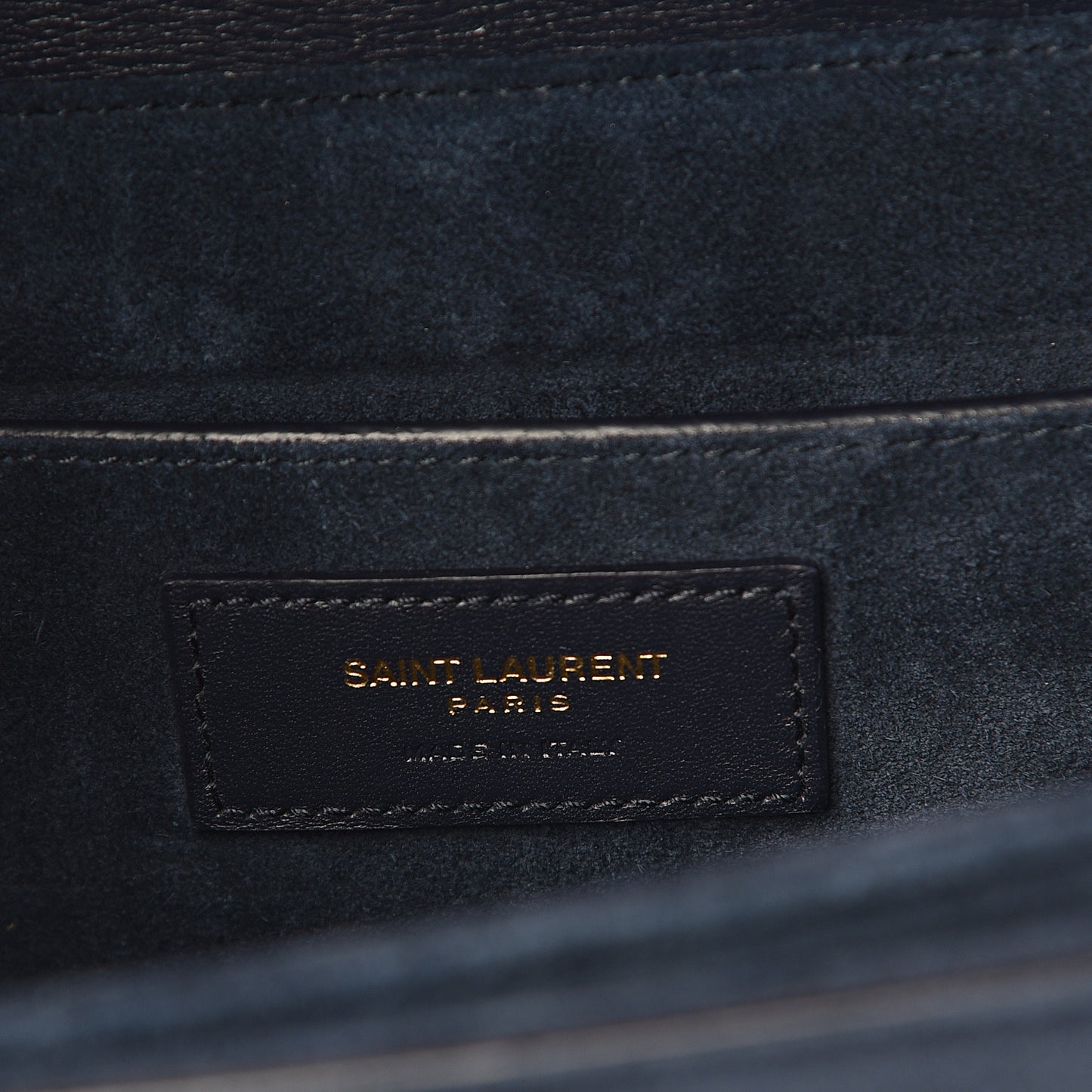 Smooth Calfskin Suede Medium Bellechasse Navy