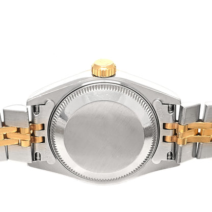 Rolex Stainless Steel 18K Yellow Gold Diamond 26mm Oyster Perpetual Datejust Watch Silver 69173 4 of 4