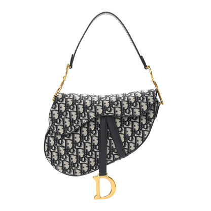 Christian Dior Oblique Saddle Bag Blue 1 of 9