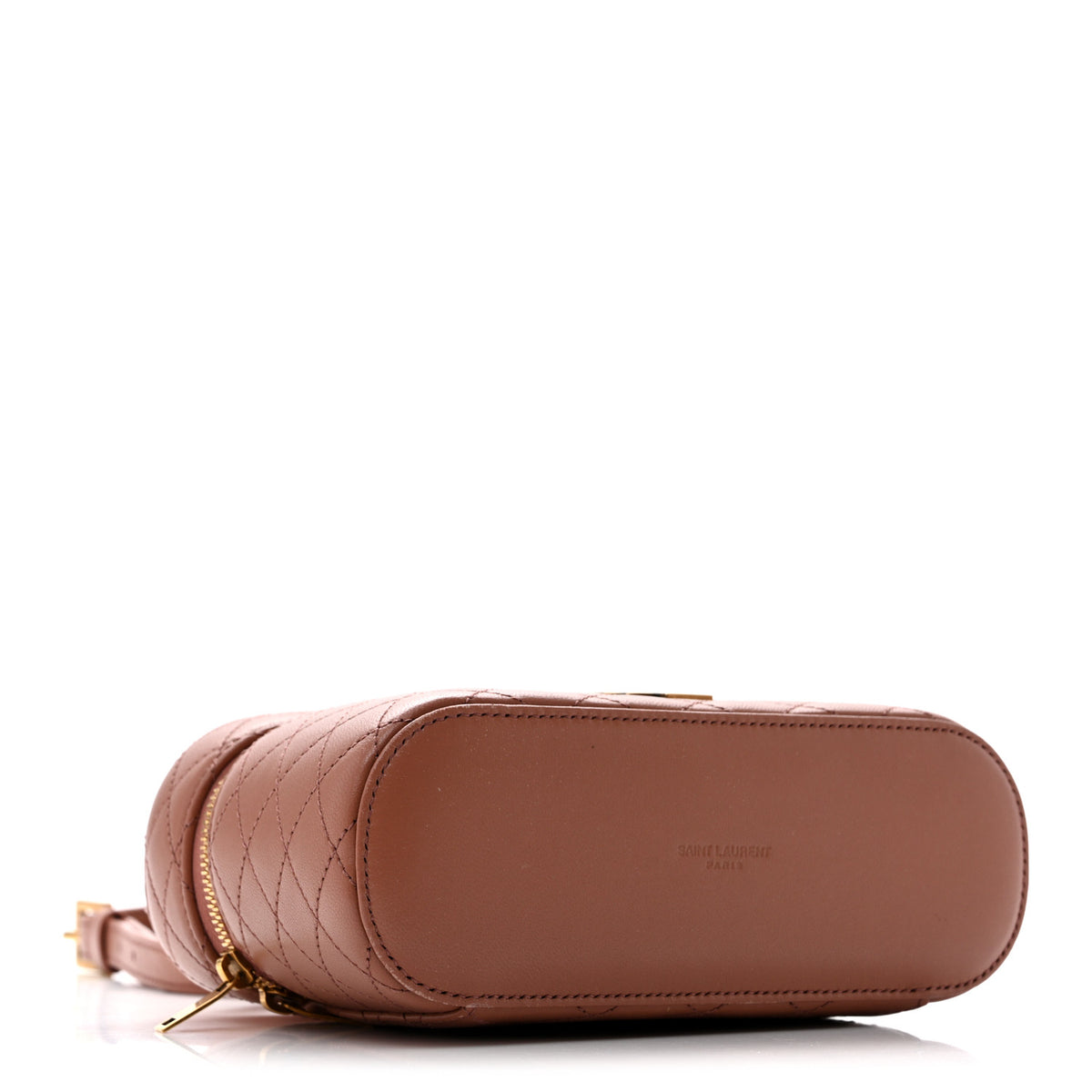 Saint Laurent Lambskin Quilted Mini Gaby Vanity Case Barely Pink 4 of 11