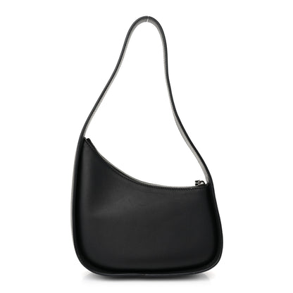 The Row Smooth Calfskin Half Moon Shoulder Bag Black 1 of 9