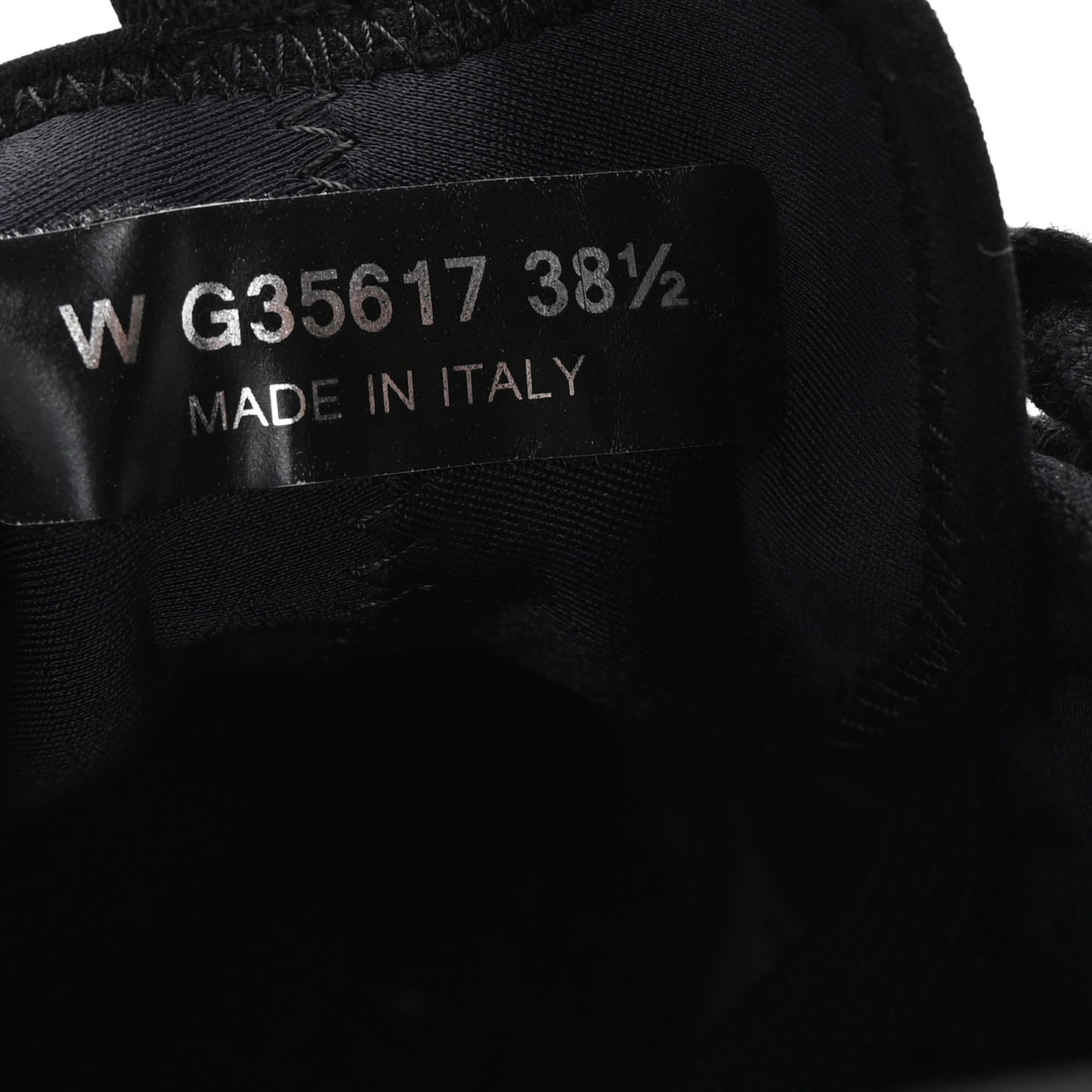 Velvet Calfskin Mixed Fibers CC Sneakers 38.5 Black