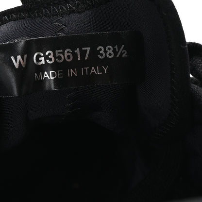 Chanel Velvet Calfskin Mixed Fibers CC Sneakers 38.5 Black 9 of 10