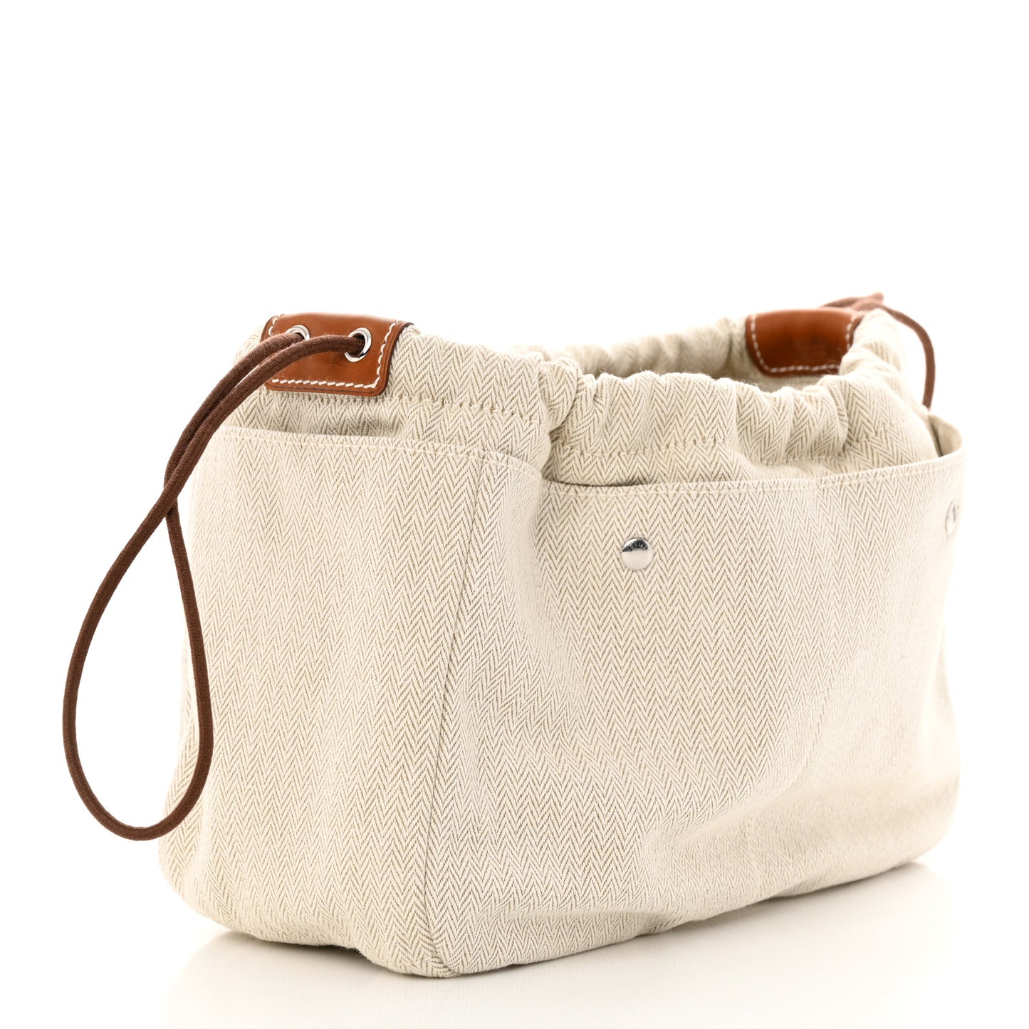 Canvas Barenia Fourbi 25 MM Pouch Naturel Fauve