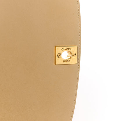 Chanel Lambskin Quilted Medium Single Flap Beige 7 of 13