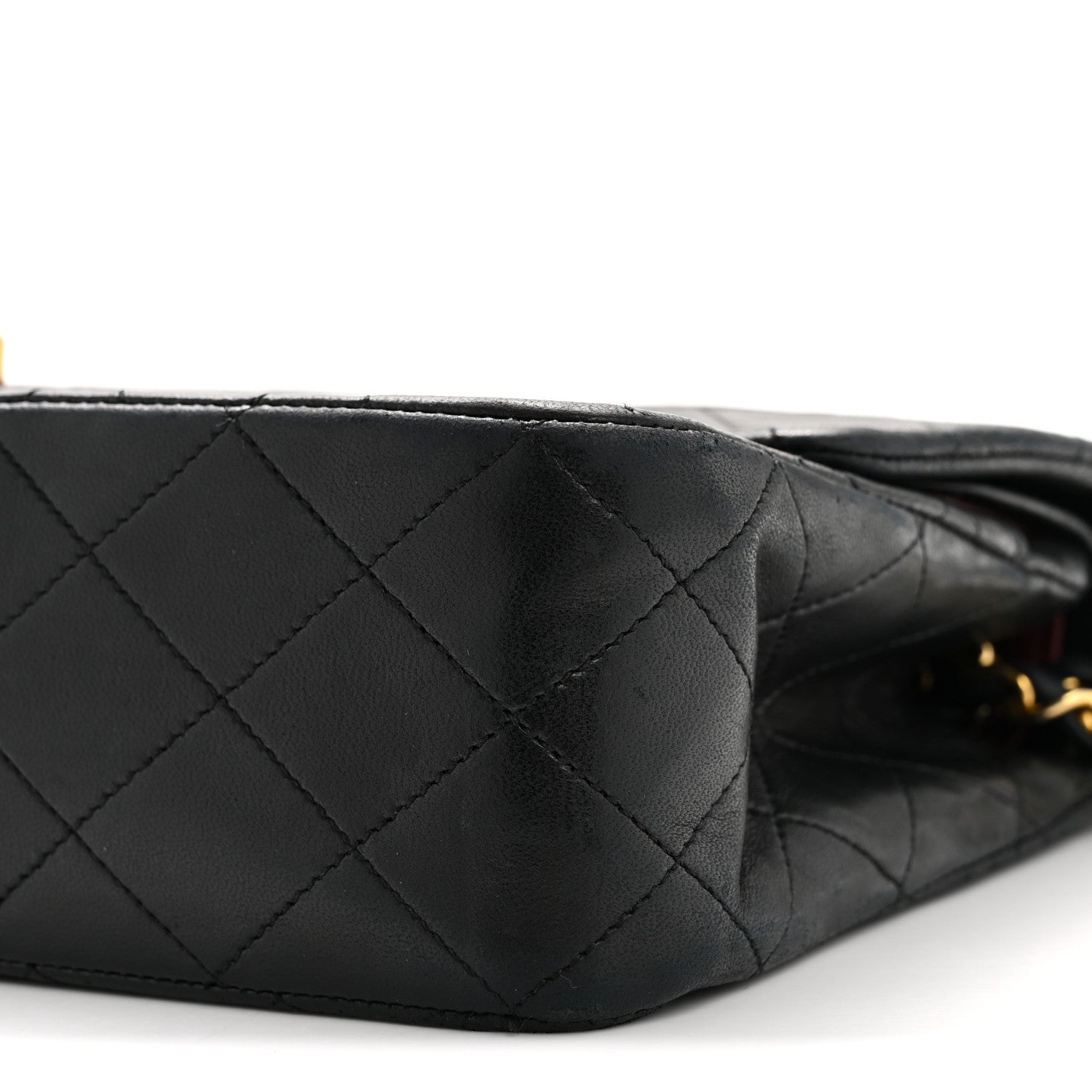Chanel Lambskin Quilted Medium Double Flap Black 11 of 15