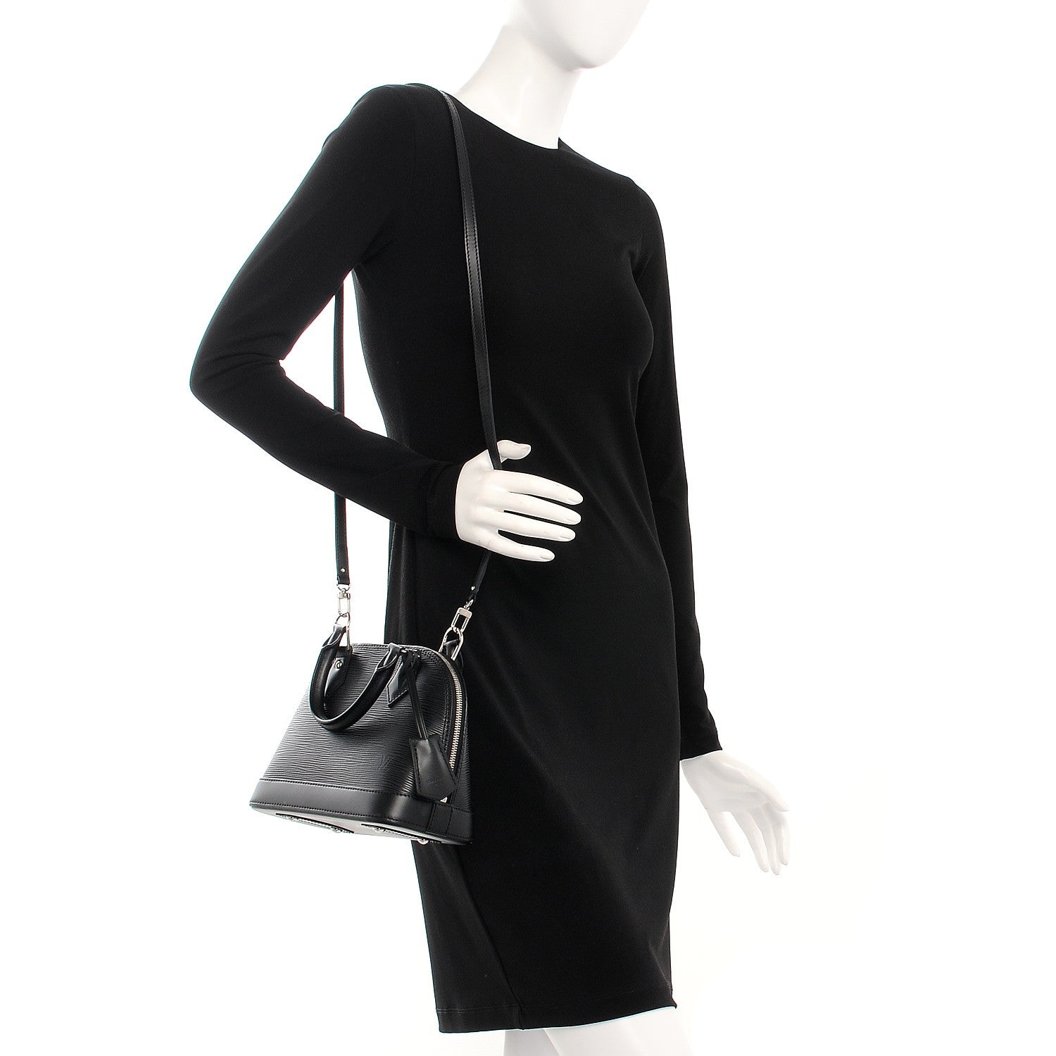 Louis Vuitton Epi Alma BB Black 2 of 8
