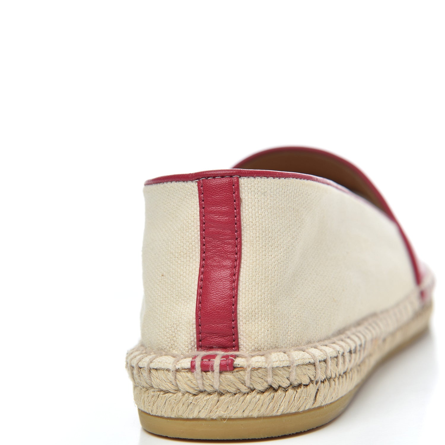 Gucci Calfskin Canvas Espadrilles 37.5 Greggio Petunia 12 of 17