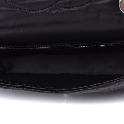 Chanel Tweed Nylon Quilted Small Astronaut Essentials Flap Black Red 4 of 5