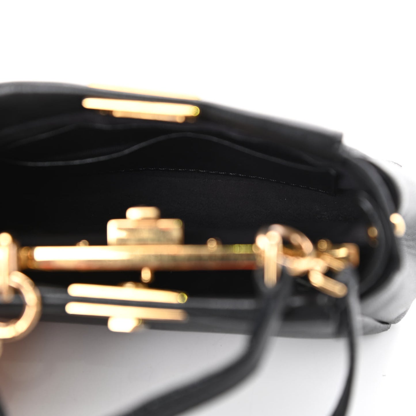 Nappa Micro Peekaboo Iconic Satchel Black