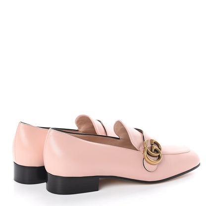 Gucci Malaga Kid Womens GG Marmont Loafers 37.5 Perfect Pink 4 of 7