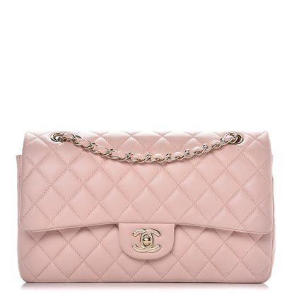 Chanel Lambskin Quilted Medium Double Flap Pink 1 of 9