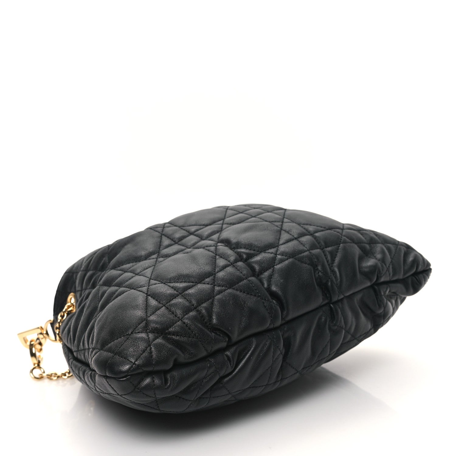 Christian Dior Lambskin Supple Macrocannage Medium Ammi Bag Black 4 of 13