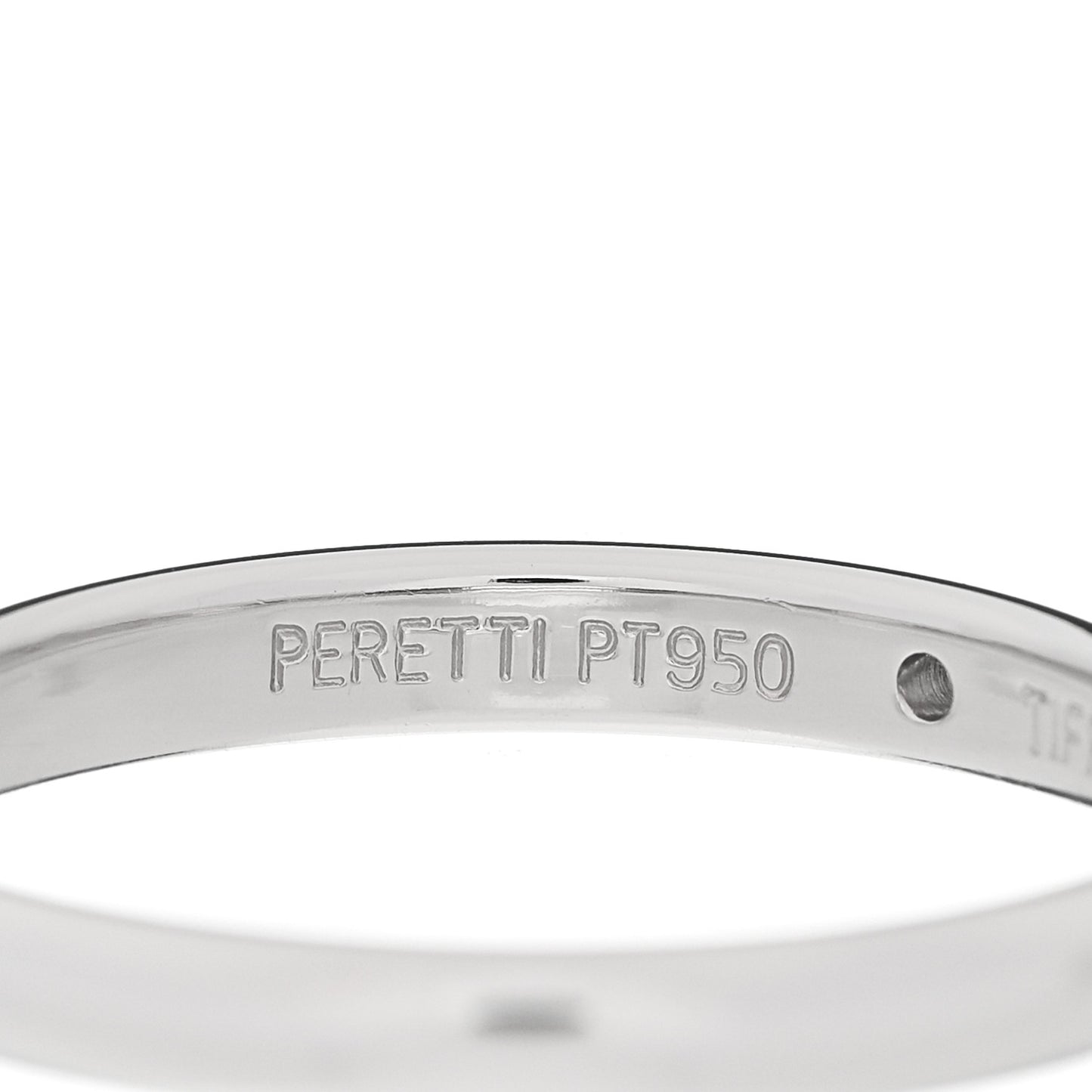 Platinum Diamond Elsa Peretti Band Ring 56 7.5