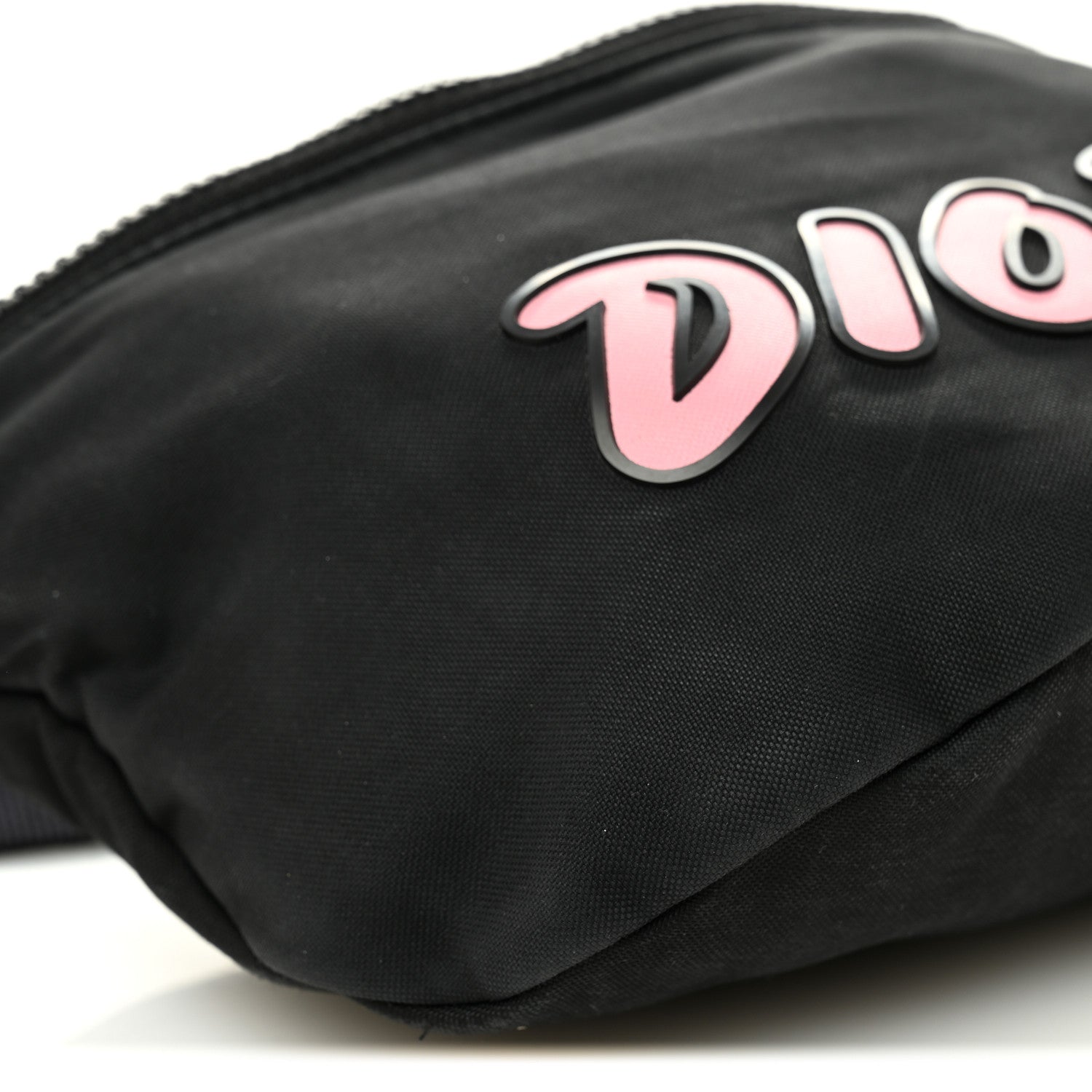 Christian Dior X KAWS Nylon Calfskin Bee Belt Bag Black 9 of 11