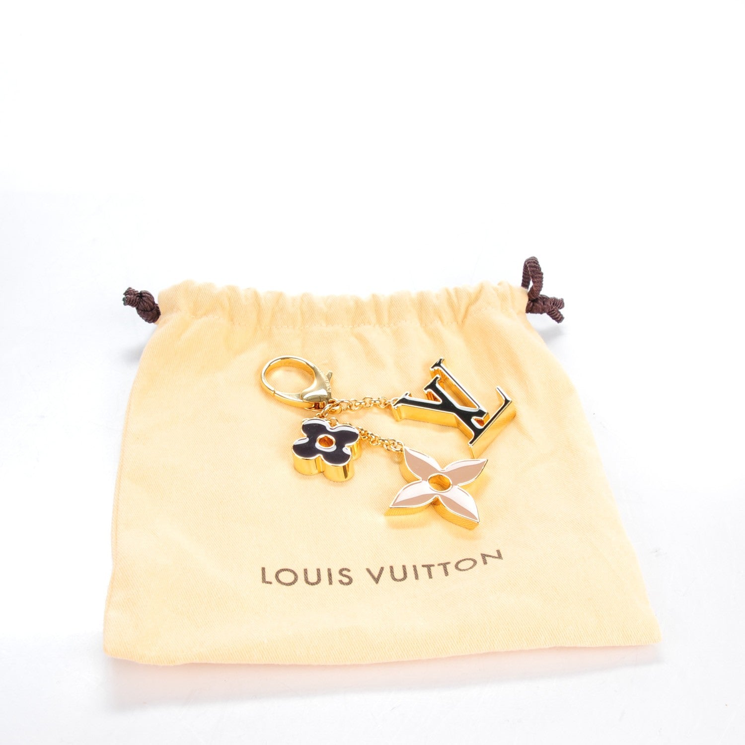 Louis Vuitton Fleur De Monogram Bag Charm Dore 3 of 6